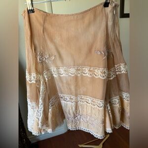 Vintage Antica Sartoria beaded, embroidered, lace romantic skirt